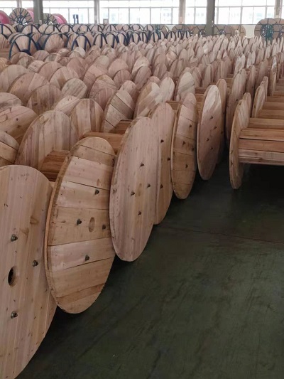 wooden spools