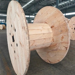 Buy large empty industrial electric wire wooden spools for sale